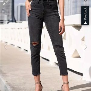 High Rise Mom Fit Jeans
